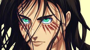 Персонаж аниме, манги и ранобэ. Attack Of Titan Eren Yeager With Green Eyes And Black Hair With Yellow Background Hd Anime Wallpapers Hd Wallpapers Id 39262