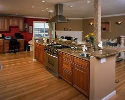 Interesting With The Slide In Stove In The Island Can T Say That I See That A Lot But I Mi Kitchen Island Design Kitchen Island With Stove Island With Stove