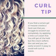 Curl Tip Do You Have A Gel Or Mousse Sitting On The Shelf Gathering Dust Because It Gives You An Curly Hair Styles Curly Hair Tips Curly Hair Techniques