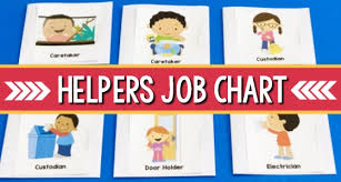 diy classroom helpers job chart