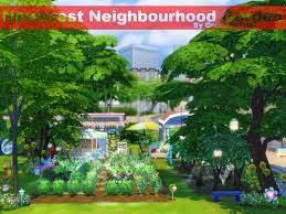 Have Your Outdoorsy Sims Increase Their Gardening Skill At The Newcrest Neighbourhood Garden Found In Tsr Cate The Neighbourhood Sims 4 Community Lots Garden