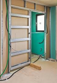 Vous pouvez faire appel à nos. Amenagement Gain De Place Poser Une Porte Coulissant Dans Une Cloison Porte Galandage Porte Coulissante Galandage Cloison Placo