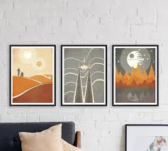 Boho Star Wars Series All Three Star Wars Inspired Print Etsy Star Wars Art Star Wars Inspired Star Wars Pictures
