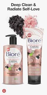 Rose quartz, a natural crystal, is known as the stone that radiates self love and care. The New Biore Rose Quartz Charcoal Scrub Cleanser Combines Rose Quartz That Radiates Self Love Purifying Char Makeup Skin Care Body Skin Care Beauty Skin