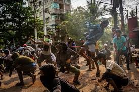 Alexander matheou says the myanmar red cross needs unrestricted access to people in crisis. Myanmar Civil War Fears Grow After Airstrikes On Ethnic Army Bloomberg