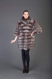Luxury Gift Silver Fox Fur Coat Fur Jacket Full Skin Tip - Etsy