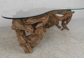 The driftwood is gathered from the islands around texas and calif. Driftwood Coffee Table At 1stdibs