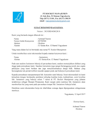 Selain informasi di atas, kamu bisa mendapatkan informasi lainnya jika berlangganan newsletter blog. Contoh Surat Rekomendasi Kerja 2020 Format Doc Pdf Saungsurat