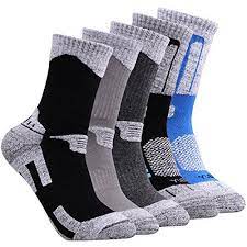 Yuedge 5 Pairs Men S Cushion Crew Socks Outdoor Recreation Performance Walking Trekking Climbing Camping Hiking Socks Xl All4hiking Com Hiking Socks Socks Outdoor Recreation