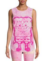 Spongebob Airbrush Graphic Print Tank Top Womens Juniors Size M L XL NEW |  eBay