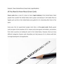 Clean Criminal Record In 2020 Criminal Record Green Cards Criminal