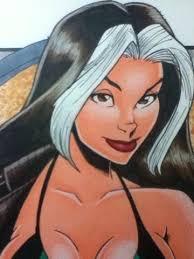 Rogue X Men Original Art Comic Book Pin Up Full Color Garrett Blair + BONUS 