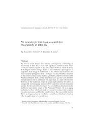 So starts your daily life with this caring girl! Pdf No Country For Old Men A Search For Masculinity In Later Life