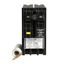 I have 4 conductor 12 awg wire in my garage which run to the electric panel in the basement. Square D By Schneider Electric Hom220gfic Homeline 20 Amp Two Pole Gfci Circuit Breaker Amazon Ae