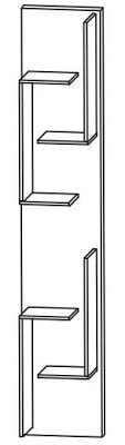 7,30 m x 2,60 m, 7,30 x 2,60 m bj. Puris D Light Bad Hochschrank Regal 30 Cm Breit Rg 103001 Badmobel 1