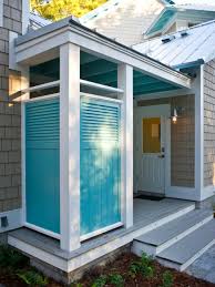 An outdoor shower is also a perfect private spot to rinse, dry, and when you are involved in outdoor activities, it would be easy to clean up without bringing the filth inside the house. Visit Hgtv Com To See Beautiful Artistic Photos Of Hgtv Smart Home 2013 Not Released In The Online Virtual Home T Beach House Decor Outdoor Shower Shore House