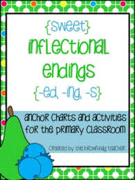 inflected endings ed ing s centers printables