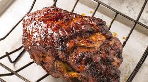Set the meat on a rack set into a roasting pan. Chinese Barbecued Roast Pork Shoulder How To Roast Everything