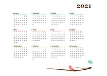 This 2021 year at a glance calendar is downloadable in both microsoft word and pdf format. Printable 2021 Yearly Calendar Template Calendarlabs