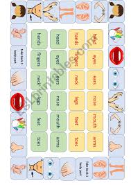 This is a listening and spelling test about body parts. Body Parts Board Game Esl Worksheet By Sheila7687