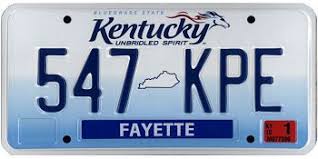 The Official Kentucky State License Plate The Us50 State License Plate License Plate Kentucky State