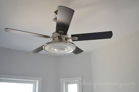 I wanted to paint the wicker insert a different color than the outer part of the fan blade. How To Paint Fan Blades Like A Pro A Tour Of Our Diy House S Light Fixtures The Diy Mommy