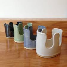 The designs vary, thus adding excitement to the form and the lowly sponge. Double Sponge Holder Ceramic White Etsy Sponge Holder Kitchen Sponge Holder Ceramics