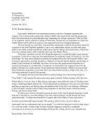 You've reached the stage in your development as an artist where you have a body of. Aquarium Cover Letter