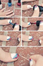 15 Pretty And Easy Nail Tutorials You Must Have Pretty Designs Tie Dye Nails Simple Nails July Nails