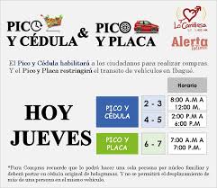 Pico y placa, bogotá, colombia. Noticias Ibague Recuerde Este Es El Pico Y Cedula Del Jueves 30 De Abril Alerta Tolima