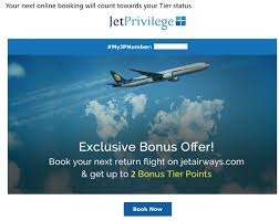 Extra Tier Points From Jetprivilege And Jet Airways Live