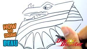 How To Draw Beau From Dragon Booster - Youtube