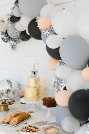 18th Birthday Simple Black And Gold Birthday Decorations Modern Girl S Birthday Pink Gray Black 16th Birthday Party Diy Party Decorations 18th Birthday Party