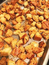 Homemade Garlic Butter Croutons Recipe Croutons Homemade Homemade Garlic Butter Home Made Croutons Recipe