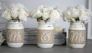 Rustic Wedding Table Decor Rustic Bridal Engagement Gift Jarful House Rustic Wedding Table Decor Rustic Wedding Table Wedding Table