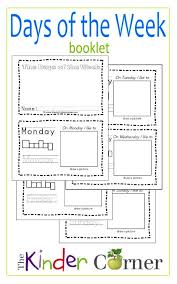 Days Of The Week Booklet Teaching Calendar Days Of The Week Activities Kindergarten Calendar