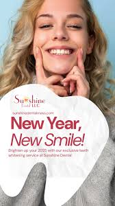 New Year, New Smile! 🎉 Brighten up your 2023 with our exclusive teeth  whitening service at Sunshine Dental., Unveil your dazzling smile today.  Book now and experience the magic! 🌟, #SunshineSmile ...