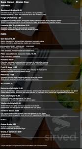 Grigio Pasta Grill Menu In Laval Quebec Canada