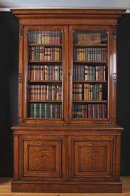 Mellcom wooden bookcase storage cabinet bookshelf with 1 drawer and 3 shelves, modern standing shelf, side corner storage cabinet decor furniture for home office black. Victorian Oak Bookcase Victorian Furniture Antique Bookcase Oak Bookcase