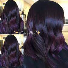 Melted Violet Balayage Behindthechair Com Balayage Hair Purple Black Hair Balayage Hair Styles