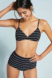 Solid Striped The Brigitte Bikini Bottoms Swimwear Uk Discount Swimwear Swimsuits High Waisted