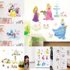 us 1 51 26 off cartoon dancing princess pumpkin car height measure wall sticker for kids room children bedroom growth chart home decor in wall