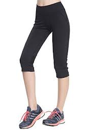 These leggings also feature a waistband that is tilted in the back for a better range of motion, more natural fit, and extended coverage. Womens Running Yoga Capris Leggings Black Asian Largeus M Read More At The Image Link Note Amazon Affiliate Li Yoga Capris Running Women Black Leggings