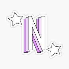 Print or download these number and letter stencils. Aesthetic Purple Letter K With Stars Sticker By Allielibby Redbubble