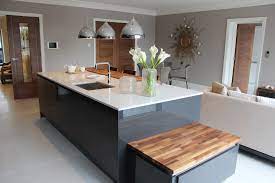 Agree or disagree, i love seeing this neutral cabinetry trend, from all gray kitchens to gray and white kitchens.it's a combination that can be modern or farmhouse (or modern farmhouse) or more classic or contemporary depending on the style of cabinetry, hardware choice, and shade of gray. Open Plan Dark Grey Kitchen Modern Kitchen Buckinghamshire By Design A Space Kitchens Bedrooms Interiors Houzz