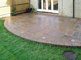 Inspiration Are Those Lights Solar Lights Set Around The Edge Of The Patio Great Idea Esp To Avoid Trippin Patio Flooring Patio Garden Patio Stones