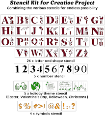 Buy 6 piece plastic letter stencil alphabet stencils ruler sets drawing template plastic lettering guide set, assorted colors at uk,free delivery and . Buy Mocoosy 40pcs Large Letter Stencils For Painting On Wood 6 Inch Alphabet Stencils And Number Stencils Reusable Plastic Painting Stencil Set For Door Porch Wall Art Home Decor Diy Projects