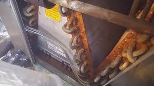Clogged air filters and evap coils in your air conditioner can. Ac Evaporator Coil Cleaning Water In Pan Youtube