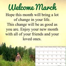 Welcome March 2018 Quotes Calendar March Quotes Hello March Calendar