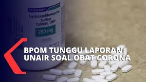 Bpom Masih Tunggu Hasil Uji Klinis Obat Corona Universitas Airlangga Youtube